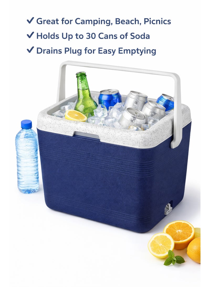 Cosmoplast Cold Deluxe 26 Ice Box 25L Portable Insulated Cooler | Keeps Drinks Ice Cold | Ideal for Camping, Beach & Picnic - Image 2